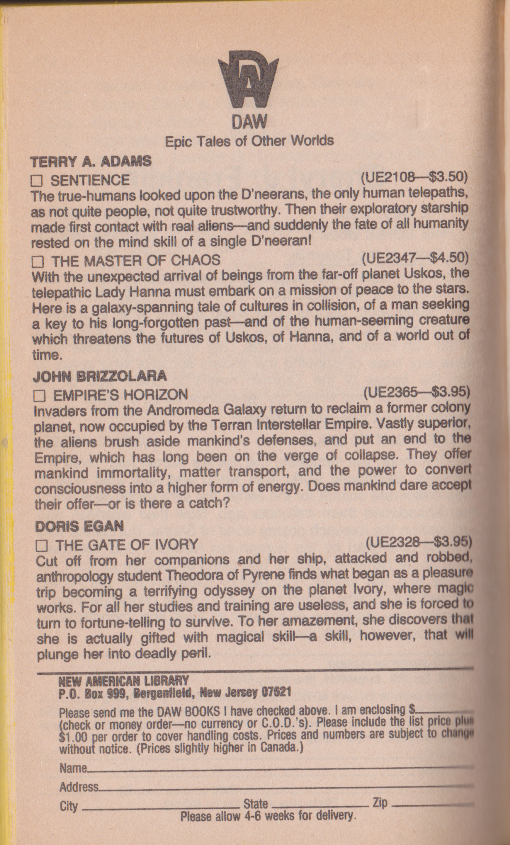 A delightful crossover with another ForFemFan favorite in the book's list of DAW titles